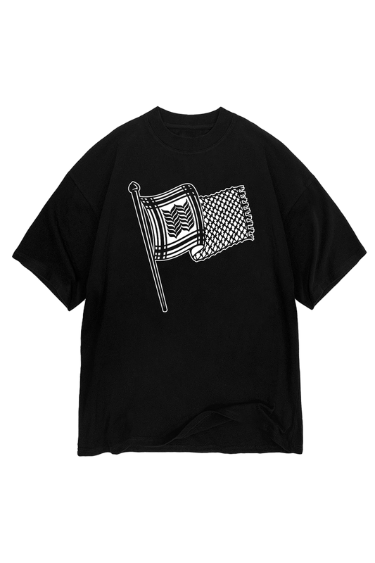 The Keffiyeh Flag x Lunar Qalandar T-shirt - Black