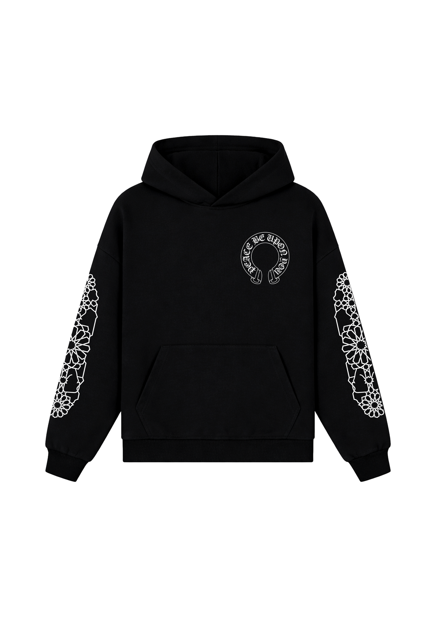Peaceful Hearts Hoodie  - Black