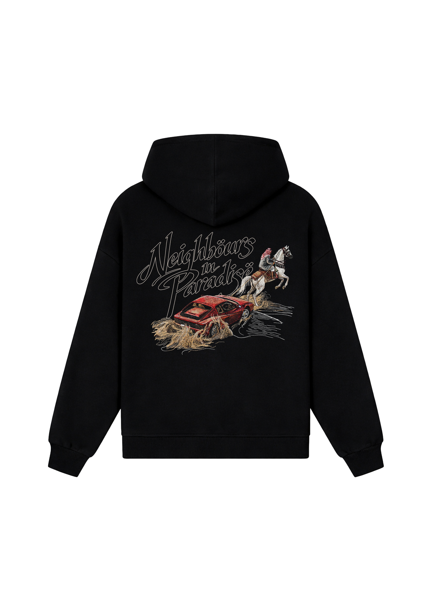 Ferrari Horses Hoodie  - Black