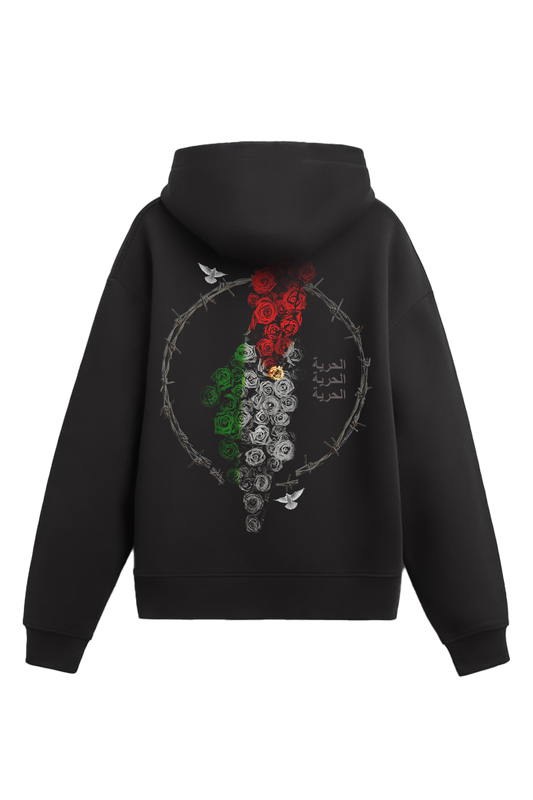 Palestine Will Never Die Hoodie - BLACK