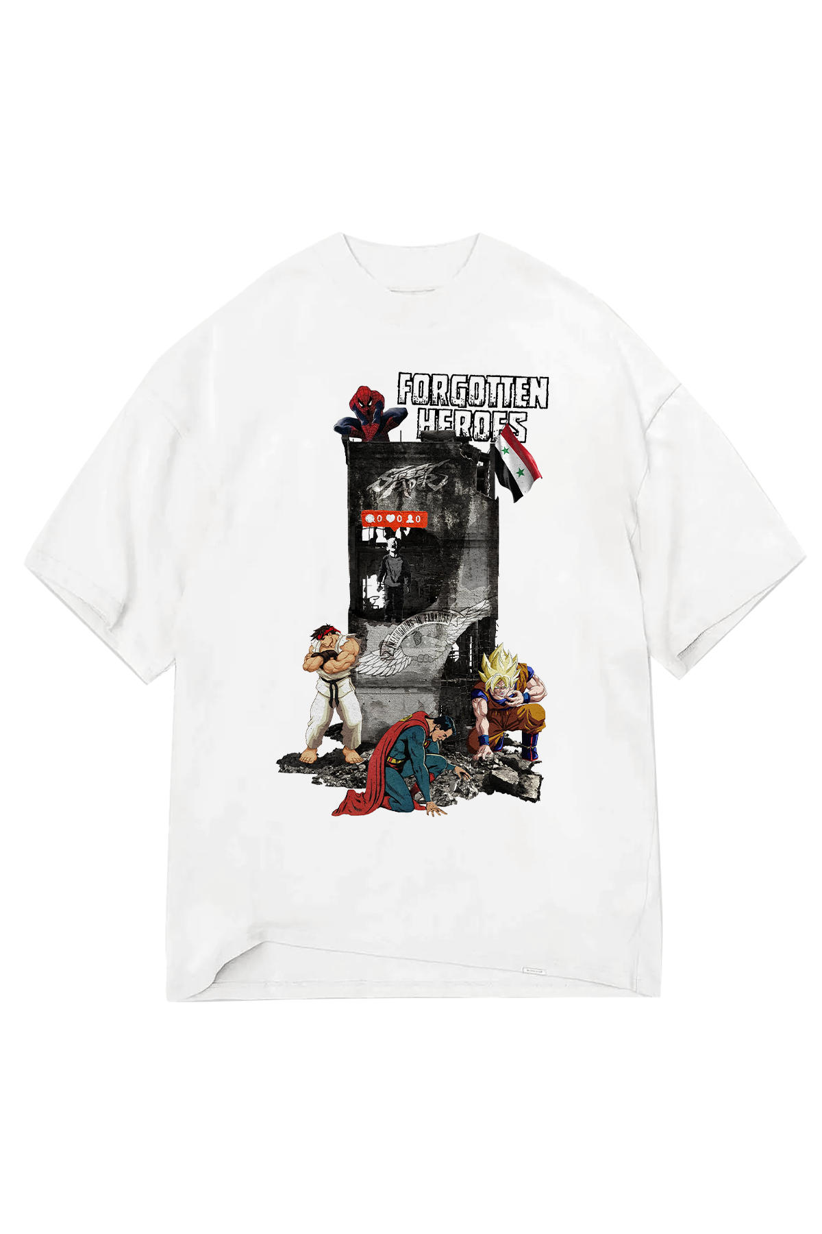 Forgotten Heroes T-shirt - White