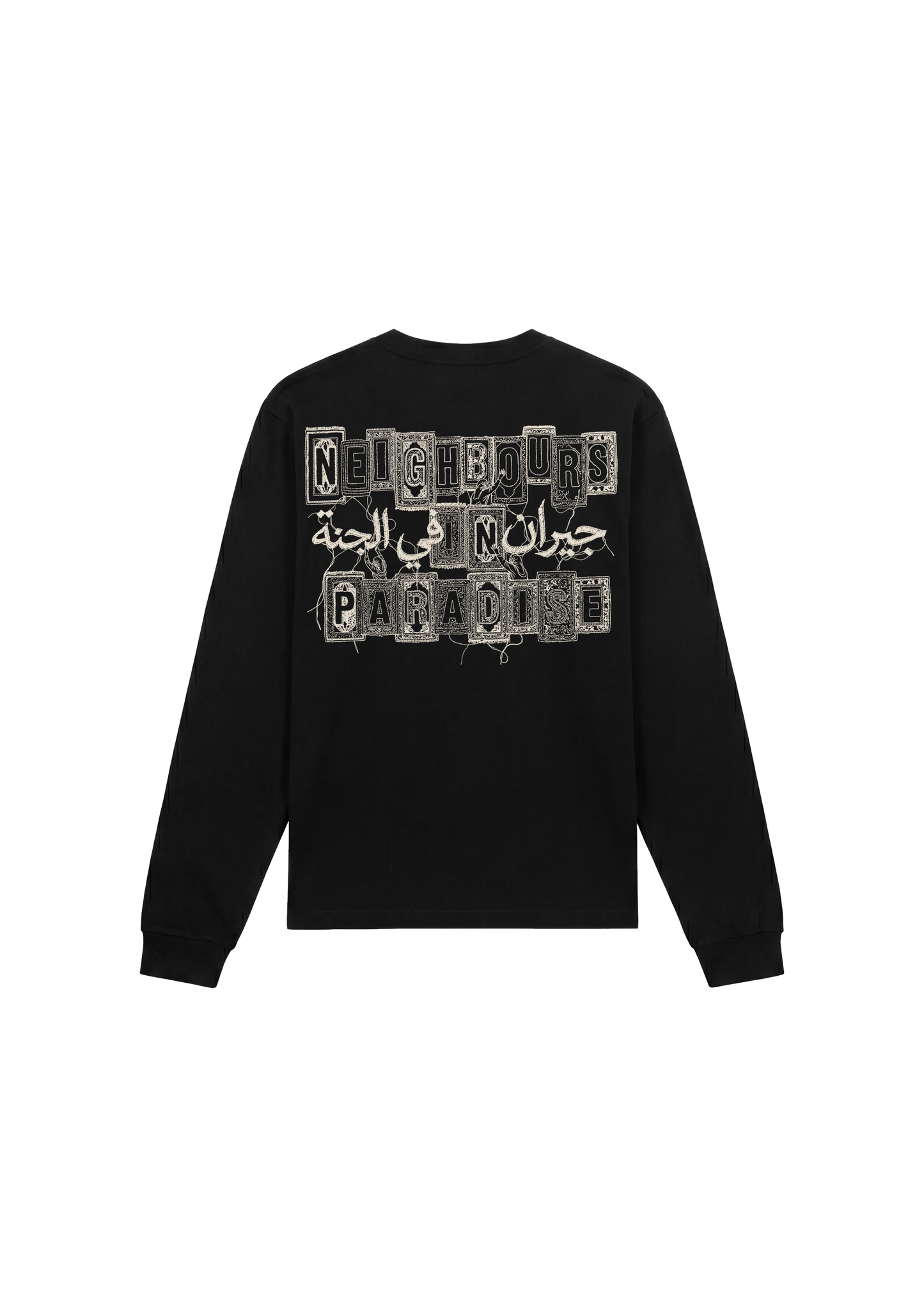 Persian Rug Long Sleeve  - Black