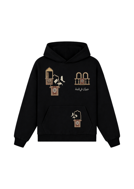 Open Windows Hoodie  - Black