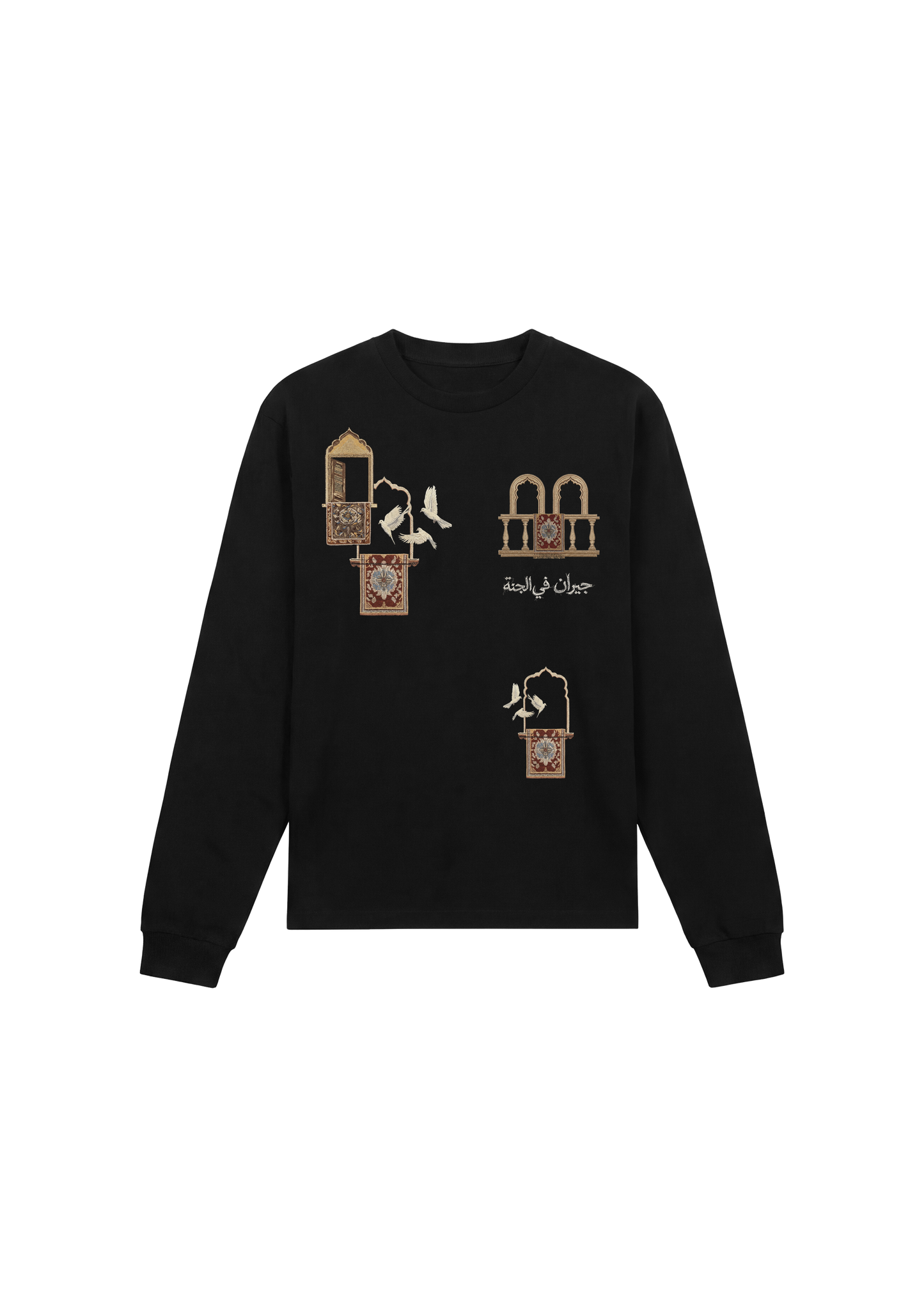 Open Windows Long Sleeve  - Black