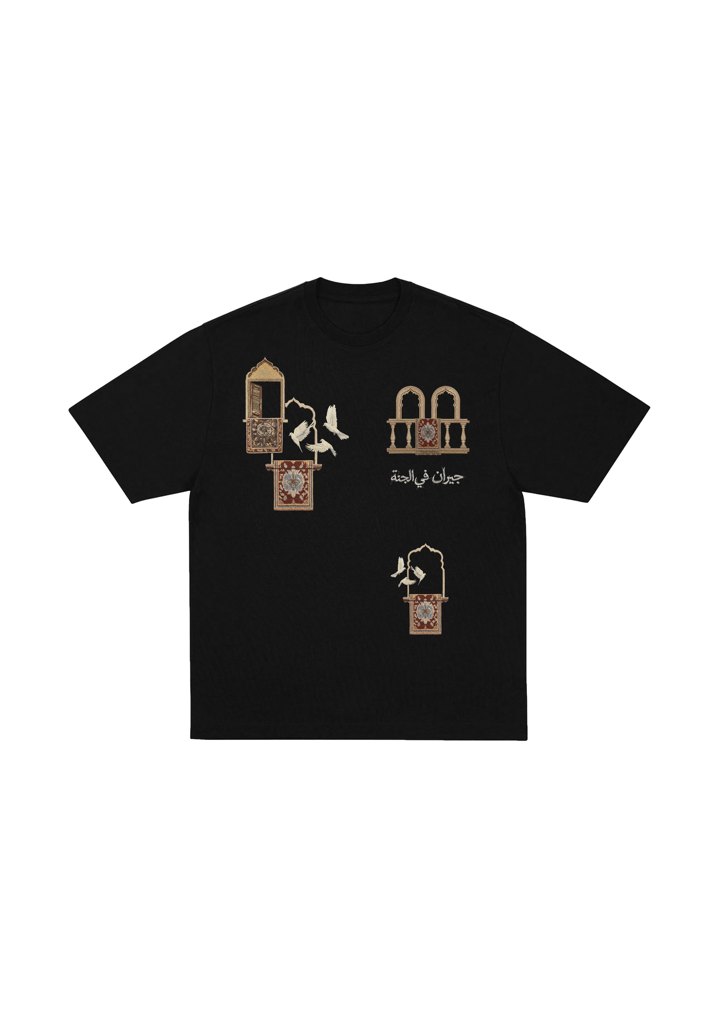 Open Windows T-Shirt  - Black