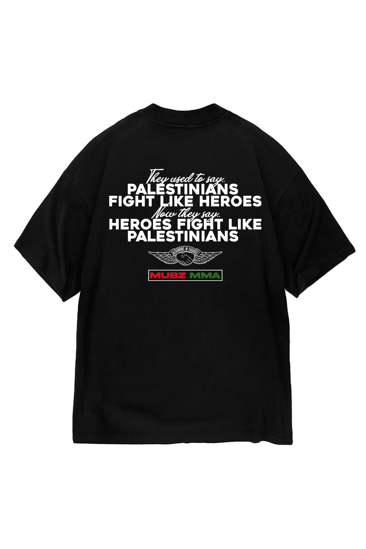 MUBZ MMA Palestinian Heroes T-shirt - Black