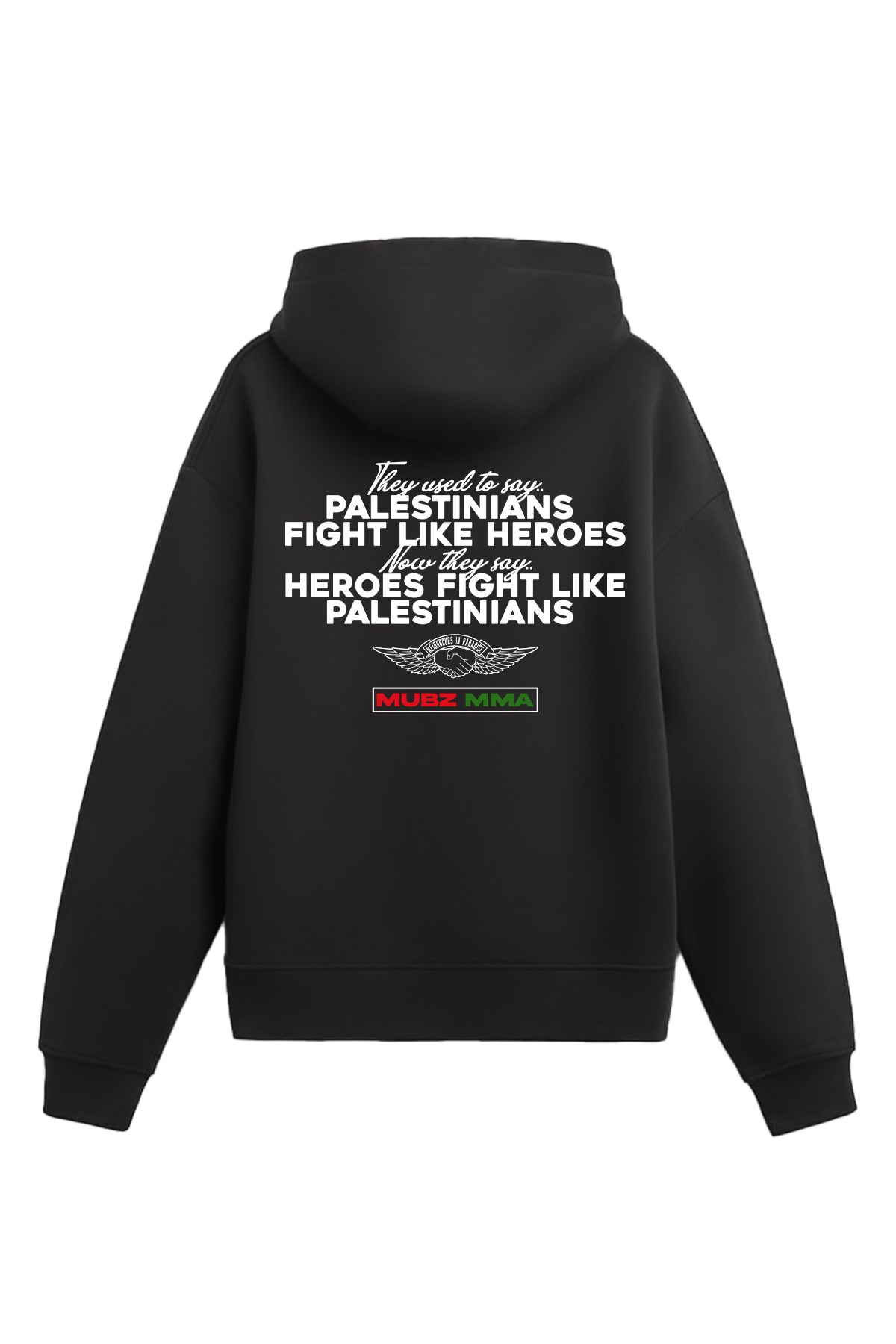 MUBZ MMA Palestinian Heroes Hoodie - Black