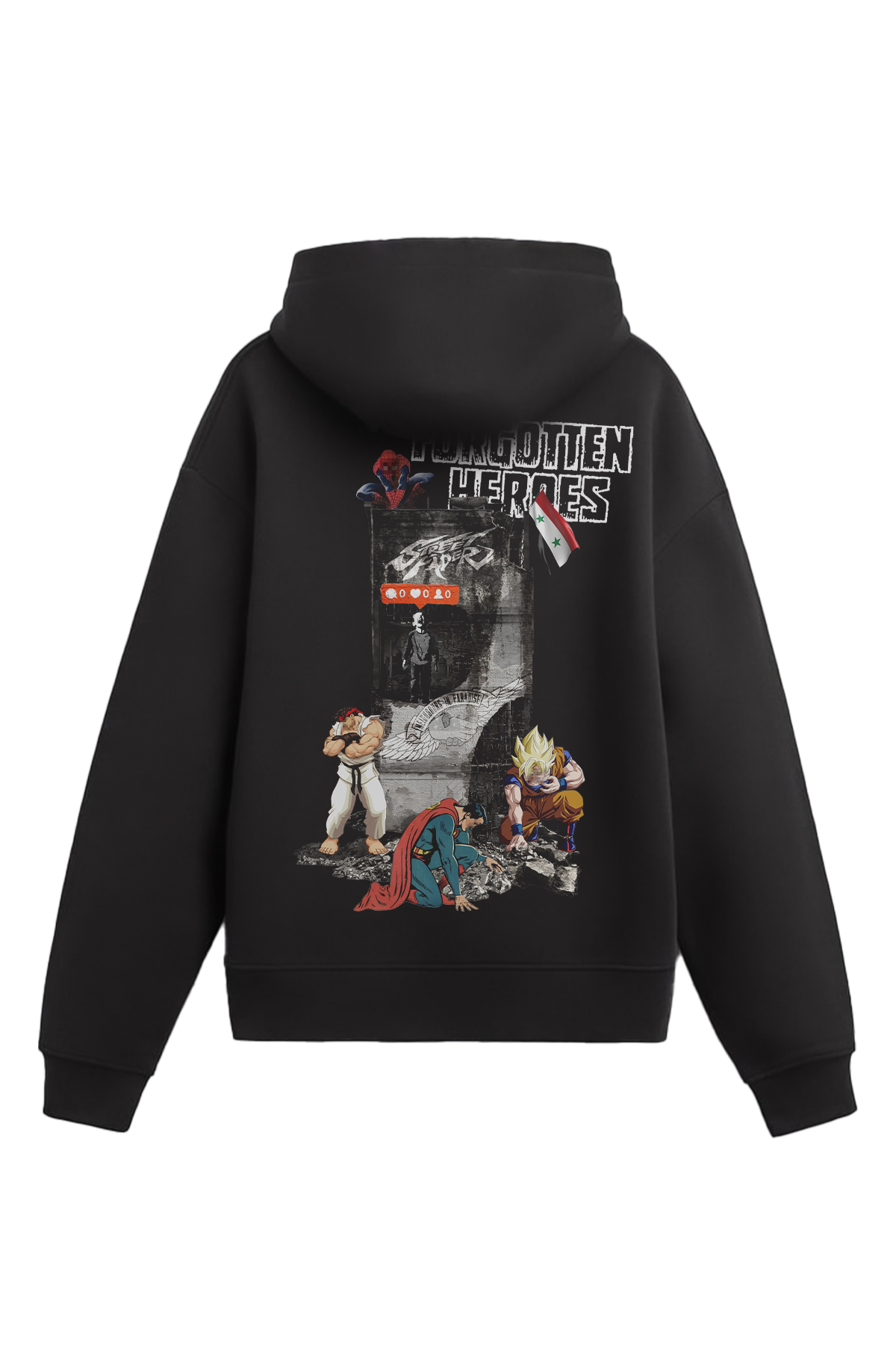 Forgotten Heroes Hoodie - Black